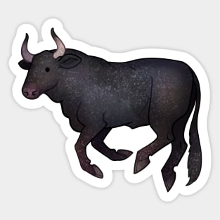 Cozy Bull Sticker